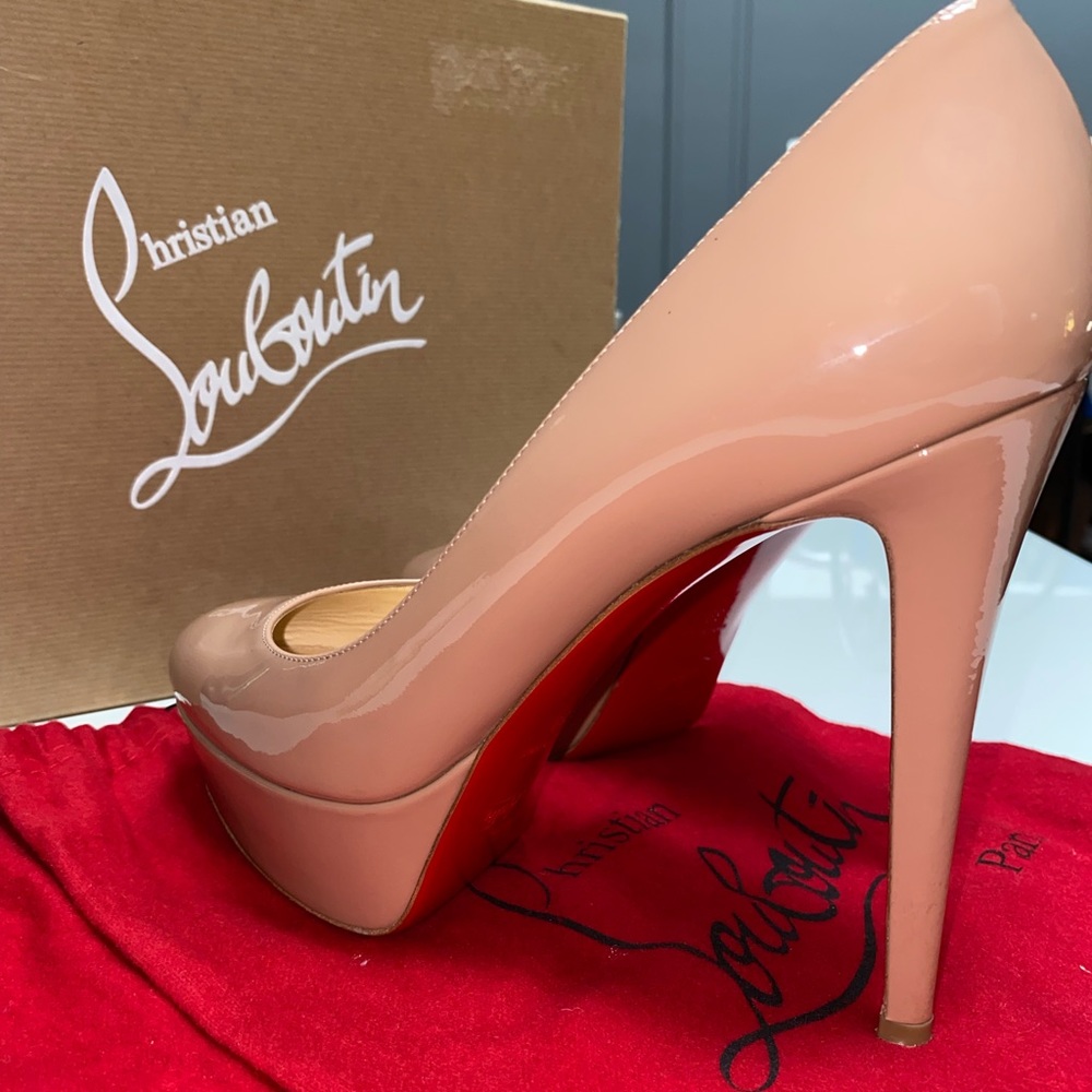 ✨Christian Louboutin Bianca 120 Nude Heels✨ - Picture 11 of 16